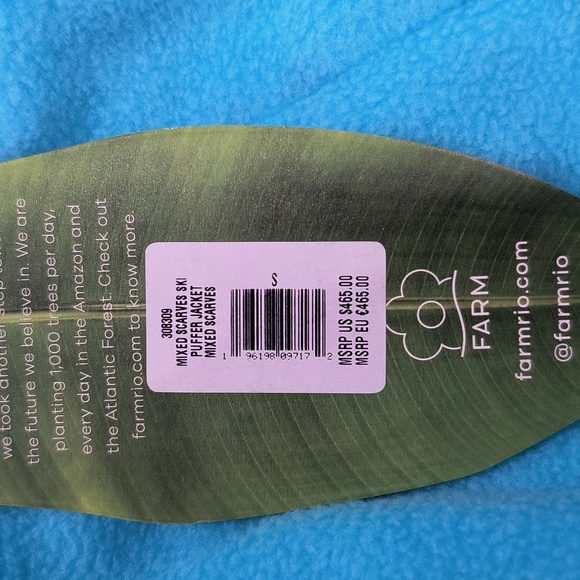 NWT FARM Rio Mixed Scarves Ski Jacket & Pants - Picture 9 of 9